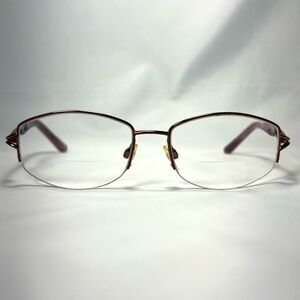 Sofia Loren Rose Gold Semi-Rimless Eyeglasses - Frames Only